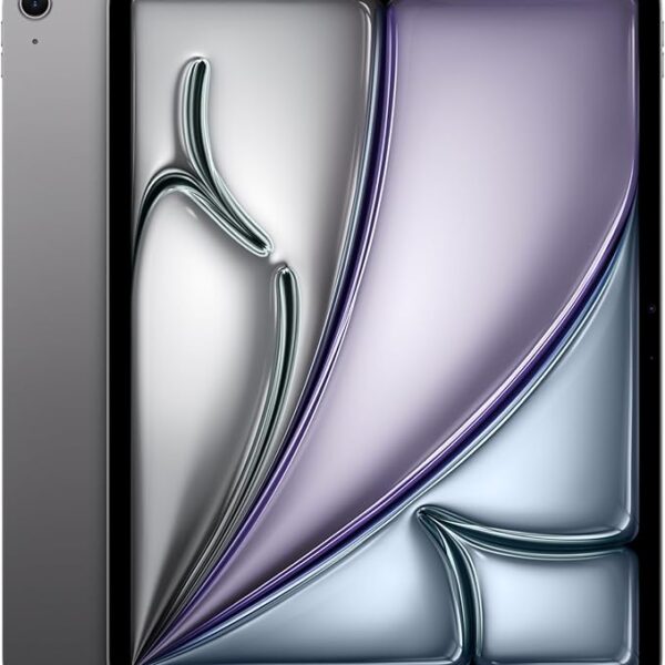 Apple iPad Air 11-inch with M3 chip Built for Apple Intelligence, Liquid Retina Display, 128GB, 12MP Front/Back Camera, Wi-Fi 6E, Touch ID, All-Day Battery Life — Space Gray