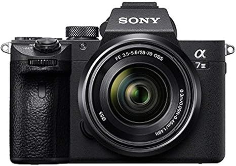 Sony a7 III (ILCEM3K/B) Full-frame Mirrorless Interchangeable-Lens Camera with 28-70mm Lens with 3-Inch LCD, Black