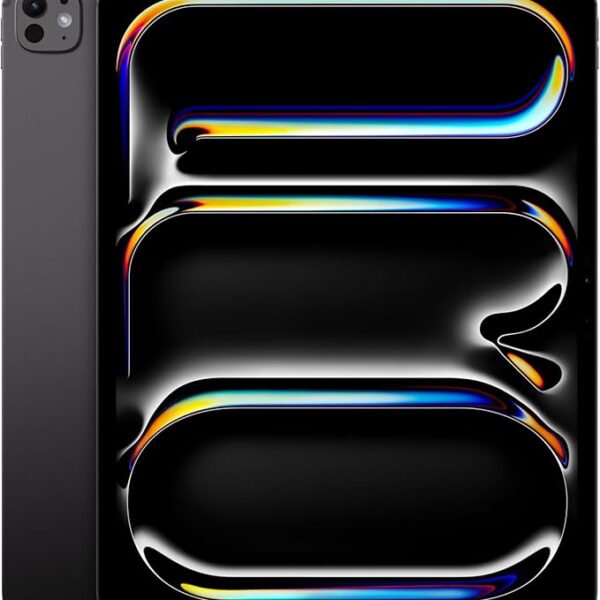 Apple iPad Pro 13-Inch (M4): Built for Apple Intelligence, Ultra Retina XDR Display, 256GB, 12MP Front/Back Camera, LiDAR Scanner, Wi-Fi 6E, Face ID, All-Day Battery Life — Space Black