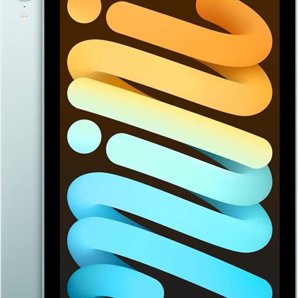 Apple iPad mini (A17 Pro): Apple Intelligence, 8.3-inch Liquid Retina Display, 256GB, Wi-Fi 6E + 5G Cellular, 12MP Front/12MP Back Camera, Touch ID, All-Day Battery Life — Blue
