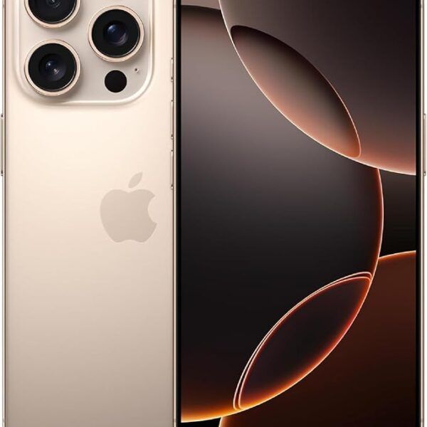 Apple iPhone 16 Pro Max, US Version, 256GB, Desert Titanium - Unlocked (Renewed)