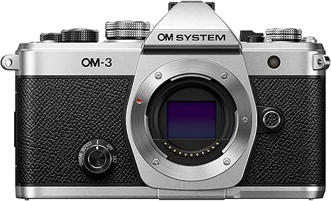 OM System Om-3 Mirrorless Micro Four Thirds Lens System Camera with Backside-Illuminated Stacked Live MOS Sensor and Built-in 5-Axis Sensor-Shift Image Stabilization