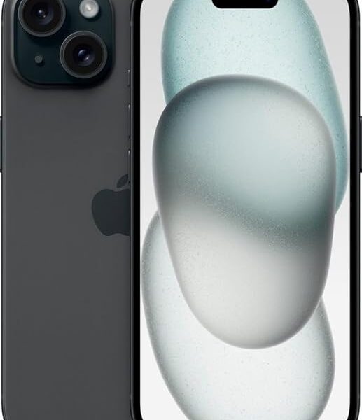 Apple iPhone 15, 128GB, Black - Unlocked (Renewed)