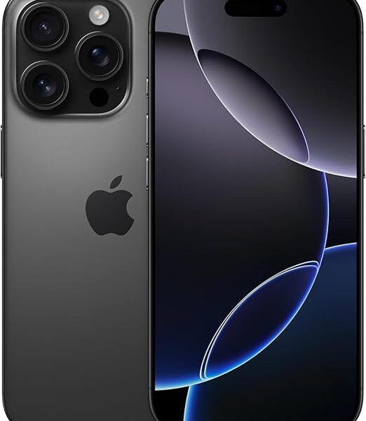 Apple iPhone 16 Pro Max, US Version, 256GB, Black Titanium - Unlocked (Renewed Premium)